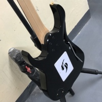 Ibn Brand Electric Guitar 7V Black with Gold Hardware HSH Pickup Glossy Finish Maple Sides Foam Case Free Shipping