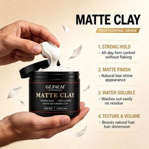 Échantillons de marque privée disponibles – Pâte coiffante mate texturisante pour hommes, qualité salon, tenue forte et longue durée - Product Image 3