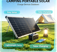 Panneau solaire rigide monocristallin 18V 60W fiable pour la vente en gros, montage sur toit, système de caméra de sécurité extérieure domestique, LED