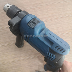 Perceuse à percussion industrielle jaune à vitesse variable 110 V/220 V 13 mm 750 W avec fonction inversée, perceuse professionnelle - Product Image 5