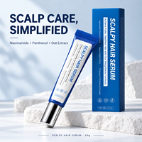 Sérum capillaire Scalpy en marque propre, ampoule capillaire avec niacinamide, panthénol et extrait d'avoine pour le soin du cuir chevelu et des cheveux plus forts