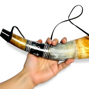 Viking <b>Drinking</b> <b>Horn</b> Cup, Engraved Norse <b>Horn</b> with Stand, Nordic Medieval Decor and Collector Gift - Product Image 4