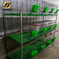 Cages à lapins d'élevage industrielles de haute qualité, cages à lapins d'élevage industrielles commerciales, cages à animaux en treillis métallique