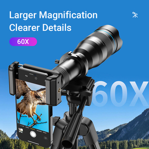 Objectif téléobjectif <span class=keywords><strong>Apexel</strong></span> APL-60XFR50 60X avec mode de mise au point manuel pour téléphone portable, compatible avec trépied d'appareil photo - Product Image 5