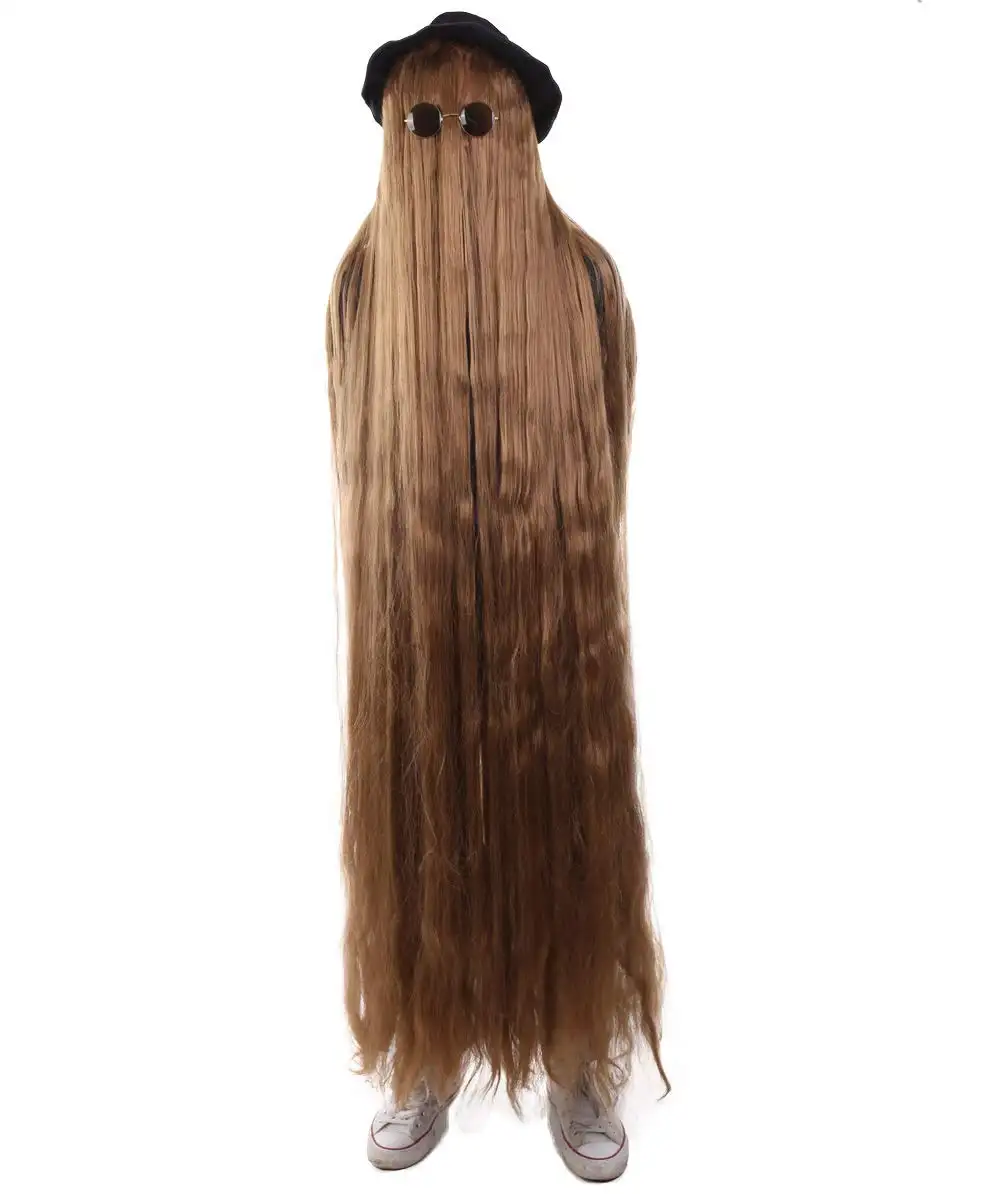 Addams family costumes Men's or Women's Dapper Creature Play-boy Wig Collection Long or Short Styles Brown wig with hat