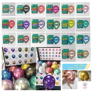 Venta al Por Mayor de Globos Metálicos Brillantes de Látex, Globos Gruesos de 12 Pulgadas para Decoración de Bodas y Cumpleaños a Granel - Product Image 1