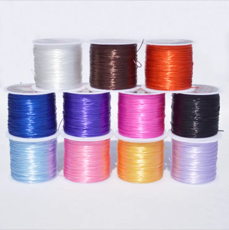 Elastic Thread Round Crystal Line Nylon Rubber Stretchy Cord Elastic String For Bracelet Jewelry Making Accessories Tools