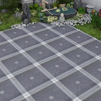 Carreaux de sol en céramique 600x600mm antidérapants motif pierre design moderne européen pour usage extérieur jardin
