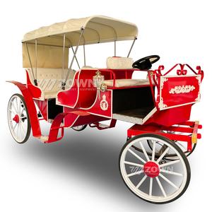 <b>Top</b> Quality Sightseeing Horse Carriage Electric <b>Wedding</b> Luxury Royal Horse Coach Tourist Victoria Horse Cart Best Selling - Product Image 6