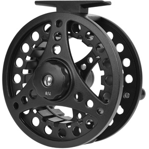 Moulinet de pêche à la mouche en aluminium moulé sous pression noir mat sur mesure pour 7/8wt pour la pêche en lac et en rivière avec option de logo personnalisé - Product Image 1