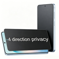 360 °   Film de protection d'écran anti-espion mat anti-reflet 4 directions en PET souple pour Samsung Galaxy S26 avec colle intégrale