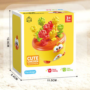 Jouet d'insertion de pots de fleurs, correspondance des couleurs, motricité fine, interaction parent-enfant, apprentissage précoce, cadeau pour les tout-petits - Product Image 4