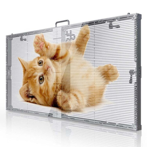 Pantalla LED de Alta Luminosidad a Todo Color para Ventanas de Vidrio, Video Wall LED Móvil para Publicidad, Pantalla LED Transparente para Interiores - Product Image 1