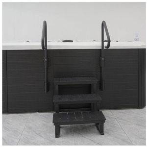 Hồ bơi ngoài trời 3 bước thang Acrylic bồn tắm nước nóng spa massage bước thang - Product Image 3