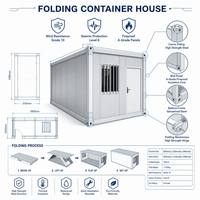 Maison pliante de type Z, boutique mobile modulaire intelligente à combinaison libre, magasin de détail au design moderne, maison préfabriquée portable en conteneur