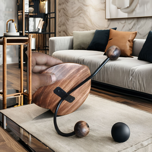 Support mural décoratif gravé pour ballon de basket, poli, pour rangement et présentation, style artistique africain - Product Image 2