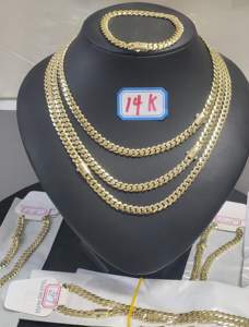 Cadena Cubana de Oro de 14k Estilo Miami Mónaco de 6mm, Joyería de Moda en EE. UU. para Tobillera, Pulsera y Collar Unisex - Product Image 1