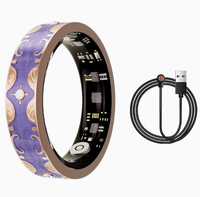 Bague connectée en émail, bijoux intelligents, vente en gros, Bluetooth, suivi de la fréquence cardiaque, de la pression artérielle, de l'oxygène sanguin et du sommeil