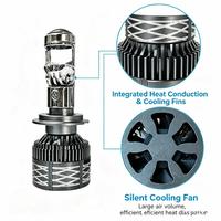 Phares LED de voiture SunRise A80PRO 9012 12V 120W 12000LM 6500K IP67 Étanche Nouvelle Haute Luminosité Plug and Play Adaptation Universelle
