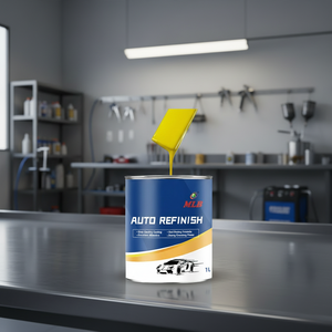 สีรถยนต์ สีพ่นซ่อมรถยนต์ สีรองพื้น 1k สีทึบ สีรถยนต์ สีแดงเงิน - Product Image 2