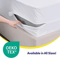 Housse de matelas anti-punaises de lit de qualité supérieure, anti-acariens 360° °   Protège-matelas imperméable à fermeture éclair