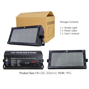 Bán Hot <span class=keywords><strong>DJ</strong></span> Disco Đảng sân khấu mới nhất RGB 3in1 1000W DMX RGB LED ánh sáng nhấp nháy - Product Image 3