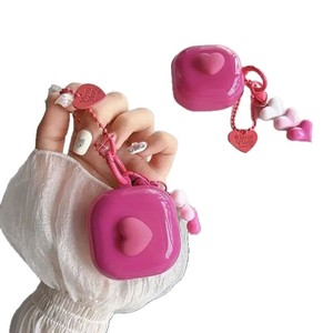 Funda protectora adecuada para Galaxy Buds2 Pro, estilo ins, color rosa brillante, diseño de corazón, funda completa anticaídas para auriculares - Product Image 6