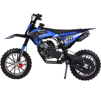 Mini moto de poche 60CC 4 temps, refroidie par air, à essence, avec système de démarrage manuel, type Pit Bike