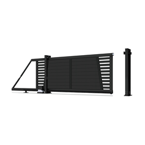 Grande porte coulissante en porte-à-faux industrielle résistante faite sur commande avec la <span class=keywords><strong>roue</strong></span> en nylon de roulement pour la porte industrielle - Product Image 1