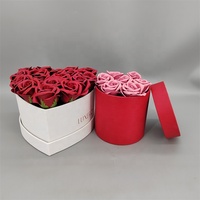 Boîtes cadeaux rondes en carton blanc avec couvercle, impression UV, dorure à chaud, matériaux recyclés, emballage cadeau industriel pour fleurs