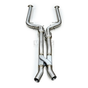 Tube intermédiaire d'<span class=keywords><strong>échappement</strong></span> avec tube en Z, tube de remplacement OEM en acier inoxydable pour BMW X3M X4M F97 F98 S58 3.0T 2022-2026 Pièces automobiles - Product Image 1