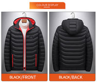 Veste chauffante USB 5V personnalisée pour homme, coupe-vent, doudoune électrique avec capuche, manteau d'hiver sportif pour l'extérieur, veste masculine personnalisée