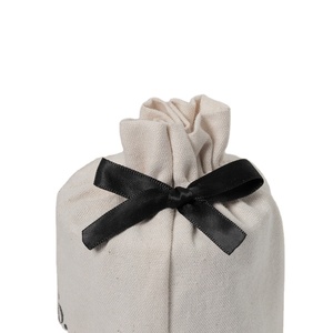 Wholesale Custom Logo Organic Cotton Reusable Cotton Candle Packaging <b>Cloth</b> <b>Dust</b> Bag Round Bottom - Product Image 4