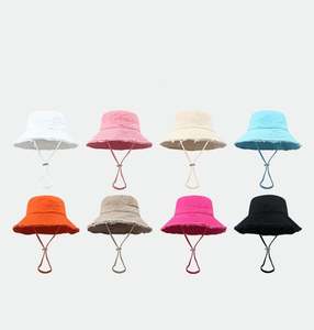 Chapeau Bob Rose de Pêcheur avec Large Bord Fourrure, Lavable, pour Plage, Ski, Été, Protection Solaire, Logo Personnalisé - Product Image 1