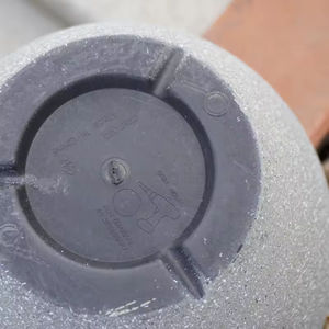 Pots de plantes en plastique imitation pierre écologiques avec revêtement en poudre résistant aux intempéries, jardinières et pots d'intérieur avec trous de drainage - Product Image 4