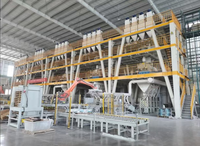 Centrale de mélange de mortier sec à dosage automatique grande capacité pour adhésif mural et plâtre, machine automatique professionnelle OEM