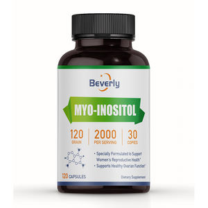Myo-Inositol 2000mg para Mujeres, Suplemento <span class=keywords><strong>Beverly</strong></span> para la Salud Reproductiva y la Función Ovárica |   Fórmula Vegana, Kosher y Vegetariana - Product Image 1