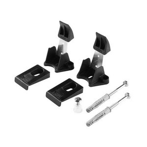 Kit di fissaggio a scomparsa per articoli sanitari, lunghezza 11 cm, larghezza 11 cm, altezza 1 cm, staffa metallica, accessori di montaggio - Product Image 1