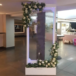 Accueillez Votre Mariage avec une Magnifique Fontaine Murale Effet Cascade, Miroir d'Entrée Élégant pour Décorations de Mariage - Product Image 2