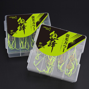 Juego de Anzuelos de Pesca Aohu Explosion Hook, 10 Anzuelos Fluorescentes para Pesca en Agua Salada, Anzuelos Múltiples de Acero con Alto Contenido de Carbono - Product Image 1