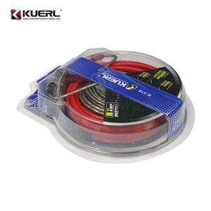 ชุดสายแอมพลิฟายเออร์รถยนต์ KUERL สายไฟลำโพงทองแดงหุ้มอะลูมิเนียม 8GA สำหรับอัพเกรดเครื่องเสียงรถยนต์ - Product Image 2