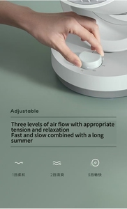Ventilateur de table à circulation d'air puissant, 3 niveaux de vitesse, oscillation automatique à 60°, oscillation manuelle à 90°, minuterie 7H, affichage LED, télécommande, ventilateur de bureau - Product Image 6