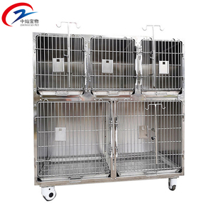 <span class=keywords><strong>Cage</strong></span> pour animaux de compagnie de clinique vétérinaire à 5 compartiments en acier inoxydable Sus304 de haute qualité - Product Image 4