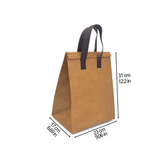 Sac isotherme portable en tissu non tissé avec logo personnalisé, imprimé, en aluminium, réutilisable, imperméable, dessin animé, pour aliments, épicerie - Product Image 6
