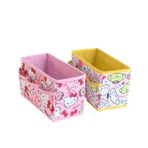 Organisateur de cosmétiques pliable multi-compartiments en tissu Oxford de style dessin animé, design Pucca Kuromi, pour rangement de bureau - Product Image 5