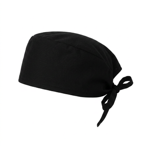 WARPRO INDUSTRY Ensemble de blouses et chasubles chirurgicales unisexe en coton noir tissé, avec attache à nouer, pour détection d'aiguilles - Product Image 1