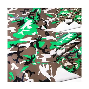 Comflage In 100% Polyester Polyurethane Không Thấm Nước Vải Dệt Kim Nhà Sản Xuất