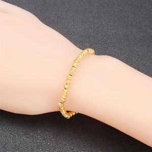 Bracelets perlés en cuivre 24K JXX, bijoux de charme tendance pour femmes, prix de gros, bracelet à perles - Product Image 6