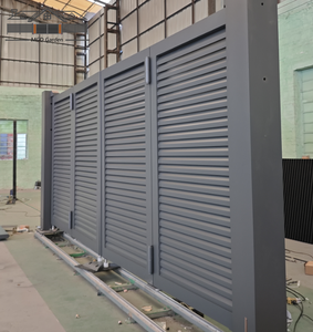 Nhôm cantilever gấp Cổng An toàn cổng sau cửa chớp mới thiết kế cổng - Product Image 2