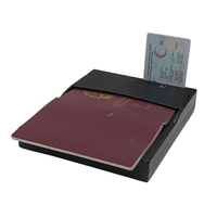 Lecteur de documents RFID NFC USB avec OCR demi-page, lecteur de passeports électroniques MRZ, cartes d'identité, permis de conduire, SDK gratuit, pour hôtels et aéroports, en stock